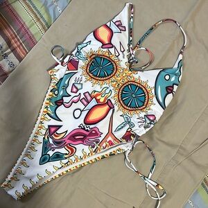 Vibrant colored one piece